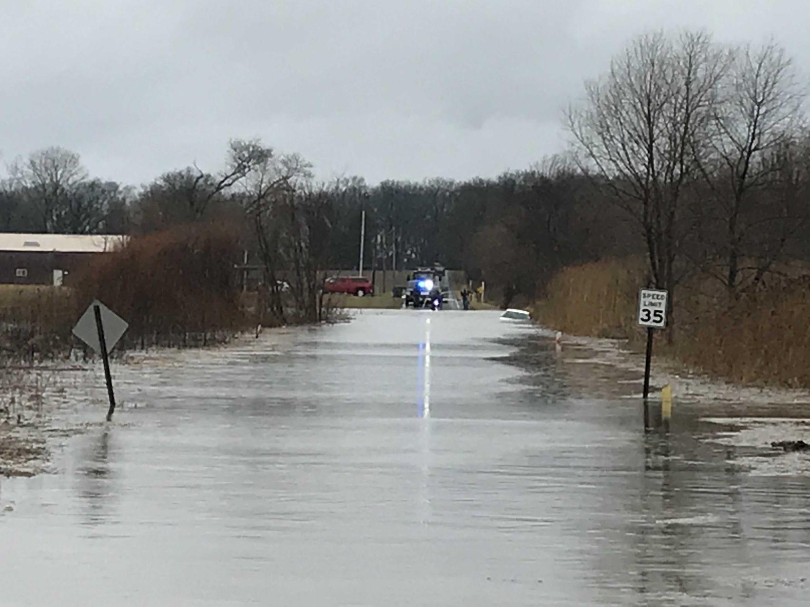Driver rescued in Porter Township as car began to submerge into flood waters